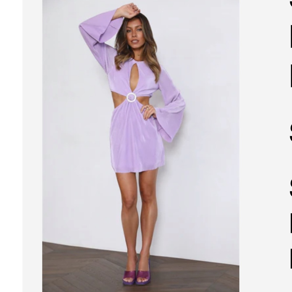 NWOT Hello Molly Lilac dress